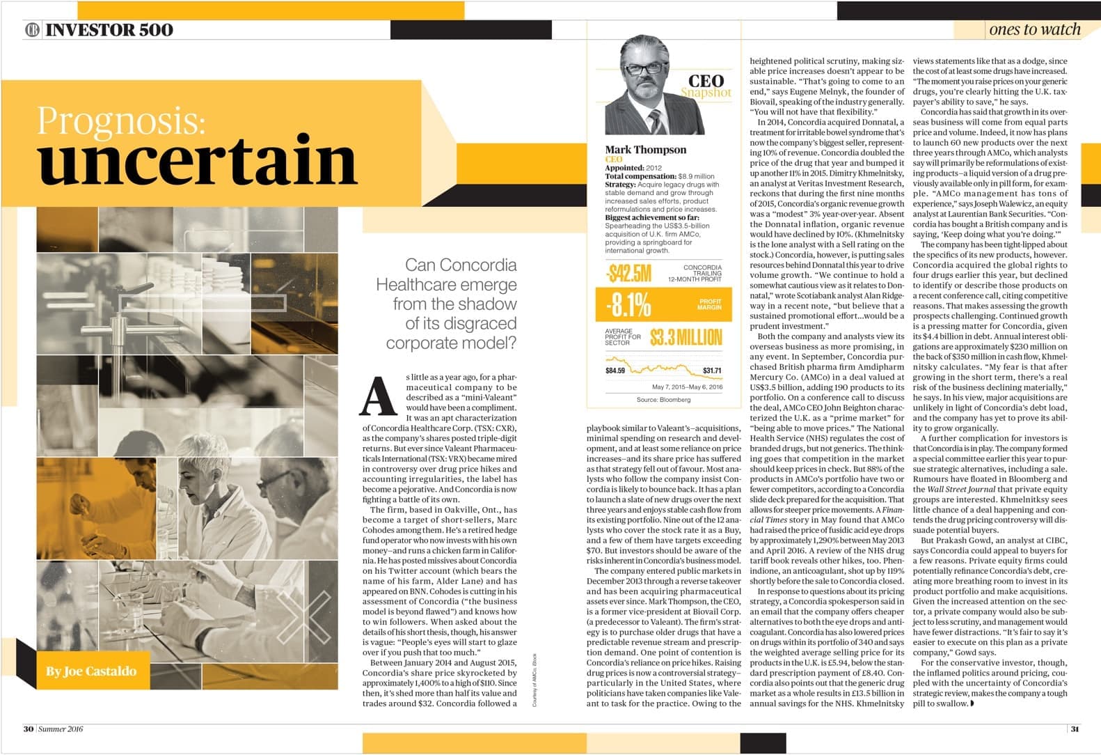 Image from Canadian Business magazine designed by Stephanie Firka.