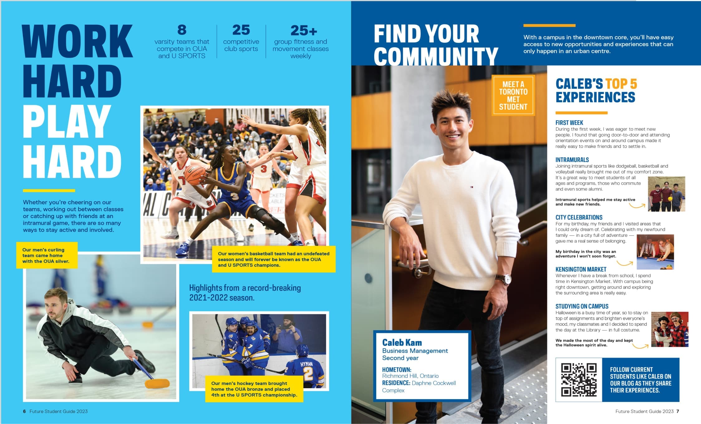 Image from the Toronto Metropolitan University Future Student Guide designed by Stephanie Firka.